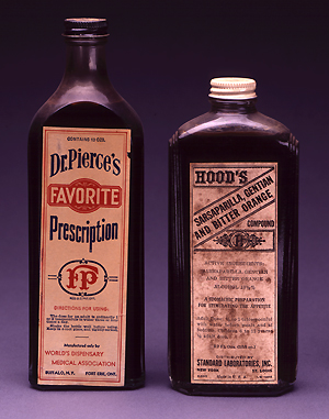 Old medicine bottles