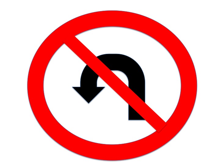 No U-turn available